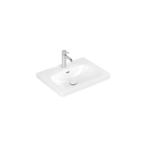 SKYLA, ALB ALPIN, LAVOAR DREPTUNGHIULAR, 60X46X16CM, CU ORIFICIU PENTRU BATERIE SI PREAPLIN, 5A516001